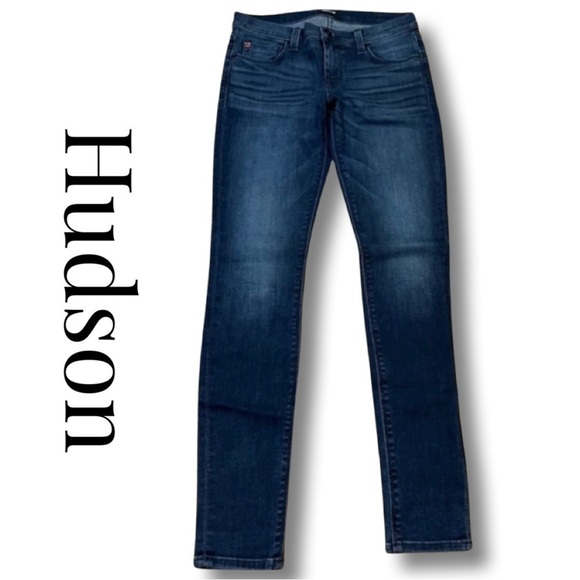 HUDSON Size 25 Krista Super Skinny Jeans Indigo Requiem Wash - Picture 2 of 8
